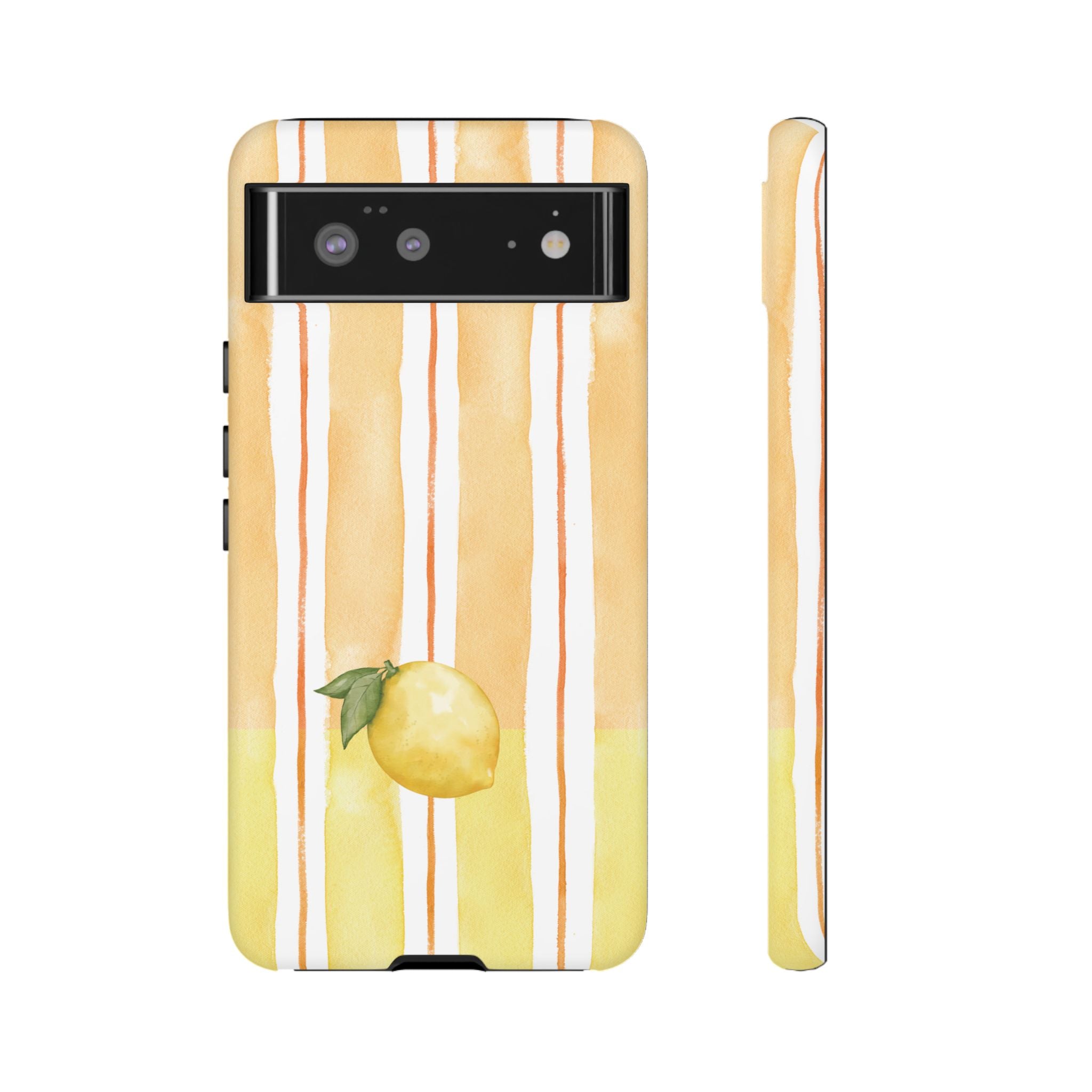 Lemon Orchard Stripes Phone Case