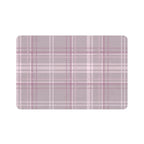 The Plaid Edit Mauve Pet Feeding Mat