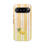 Lemon Orchard Stripes Phone Case