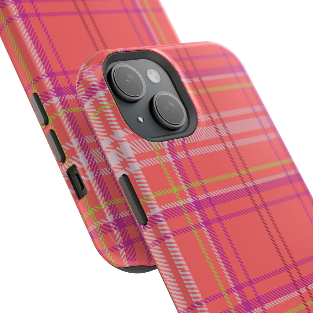 Golden Girl Plaid Magnetic Phone Case