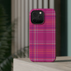 Berry Crush Plaid Magnetic Phone Case