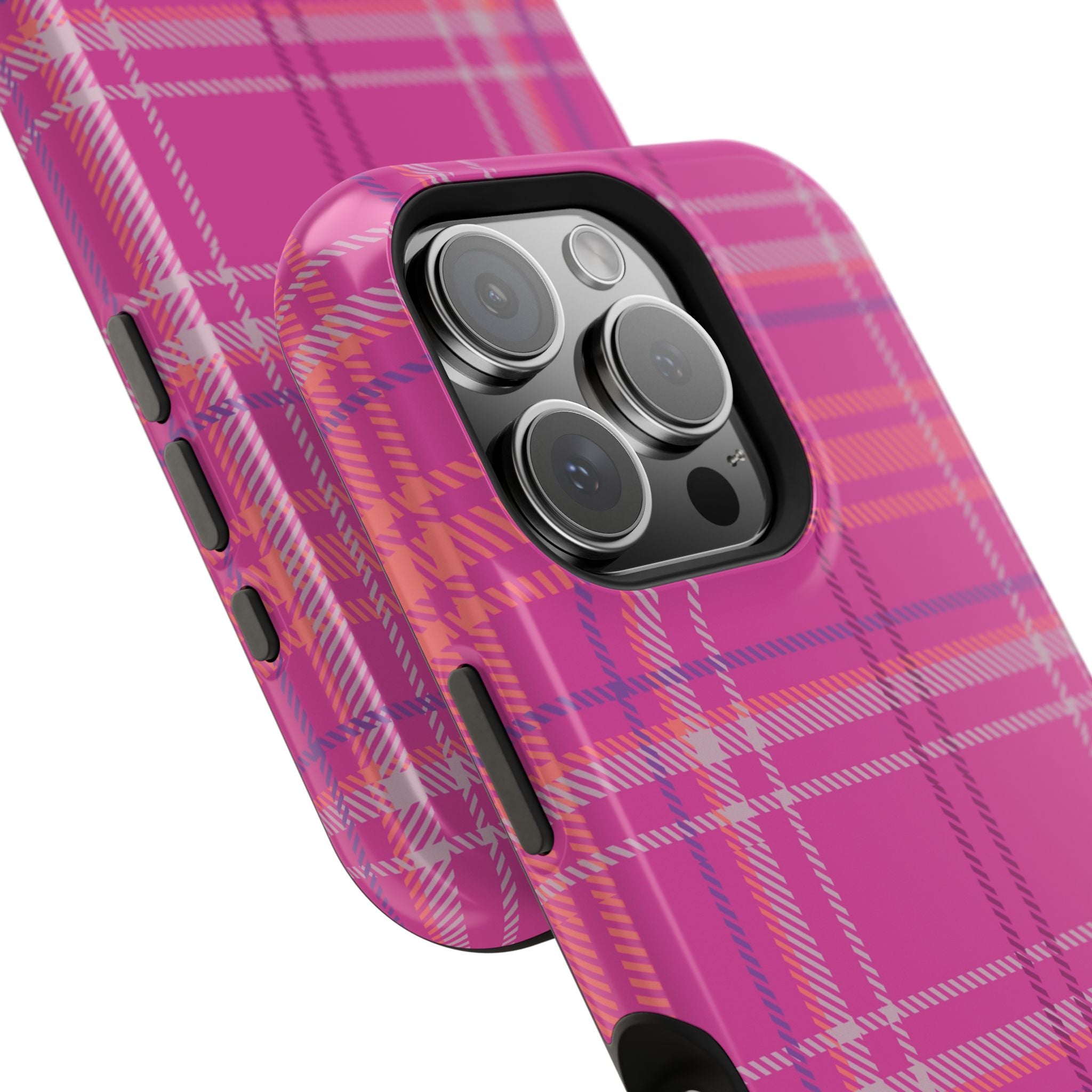 Berry Crush Plaid Magnetic Phone Case