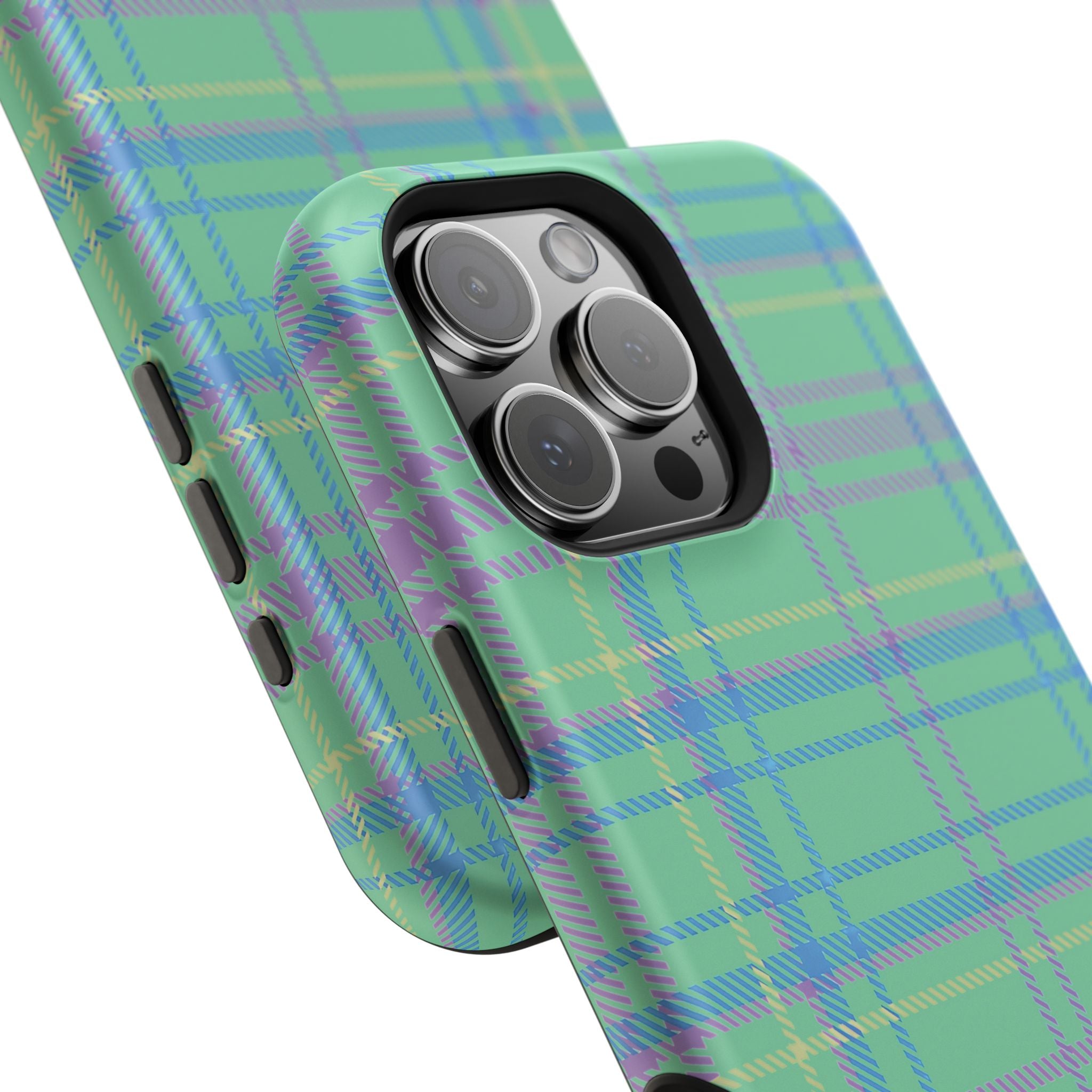 Fresh Energy Plaid Magnetic Phone Case
