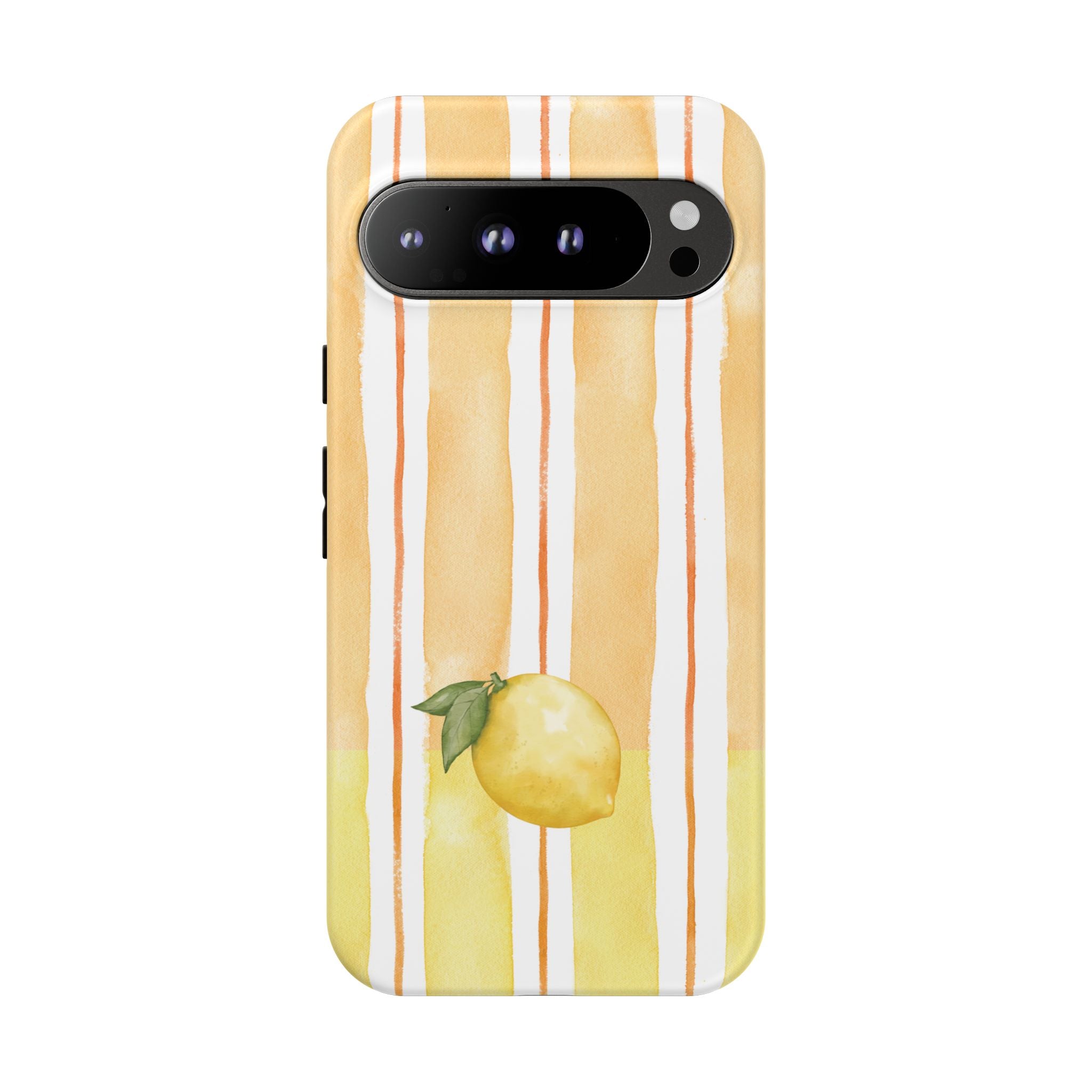 Lemon Orchard Stripes Phone Case