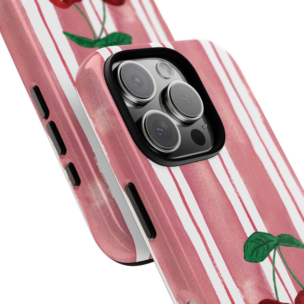 Cherry Orchard Stripes Phone Case