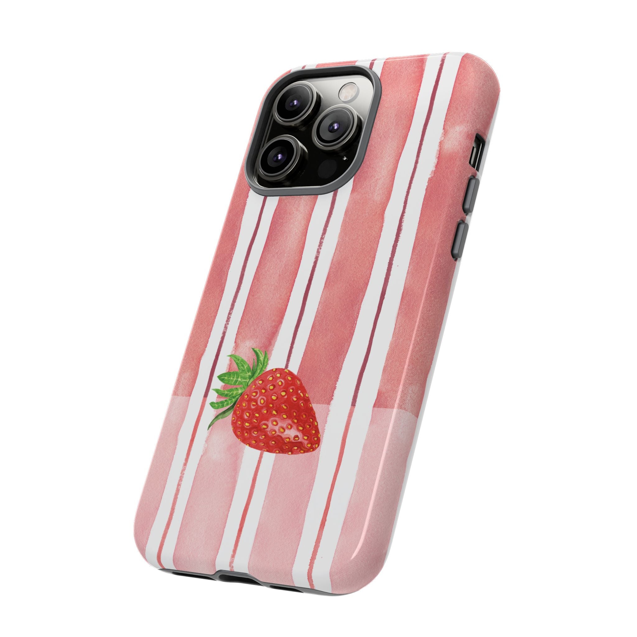 Strawberry Orchard Stripes Phone Case