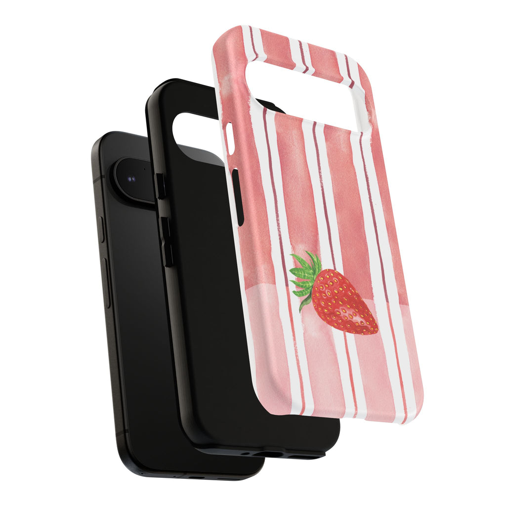 Strawberry Orchard Stripes Phone Case