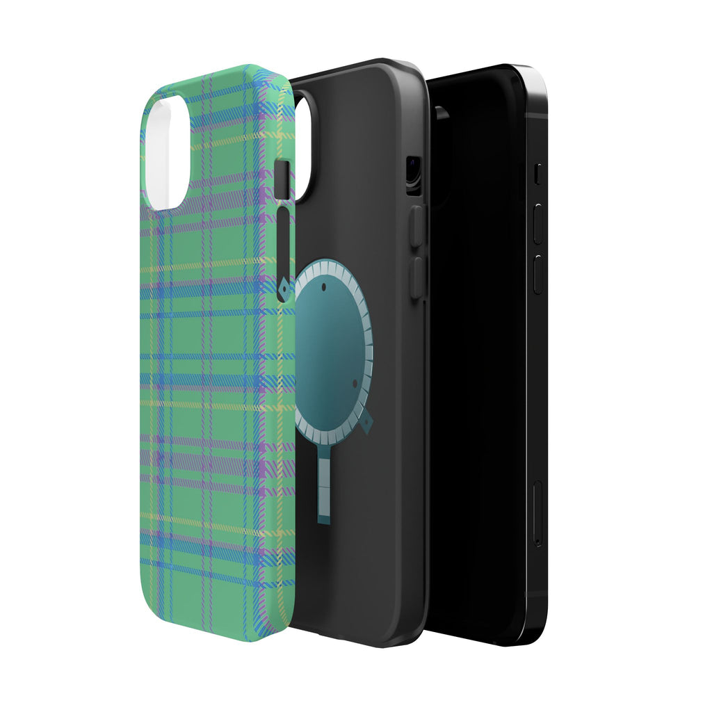 Fresh Energy Plaid Magnetic Phone Case