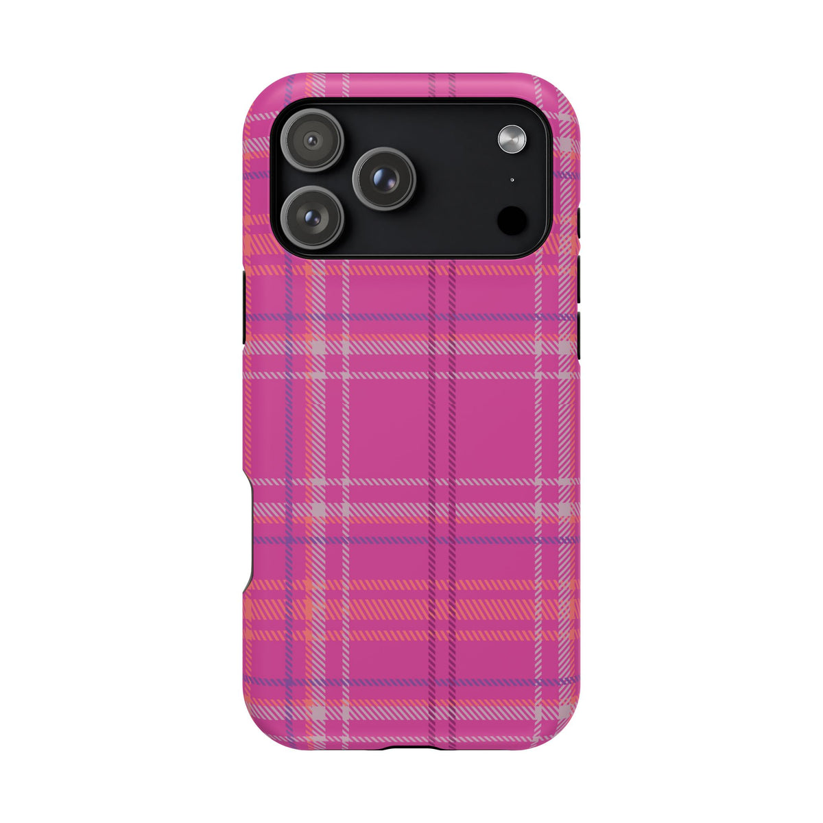 Berry Crush Plaid Magnetic Phone Case