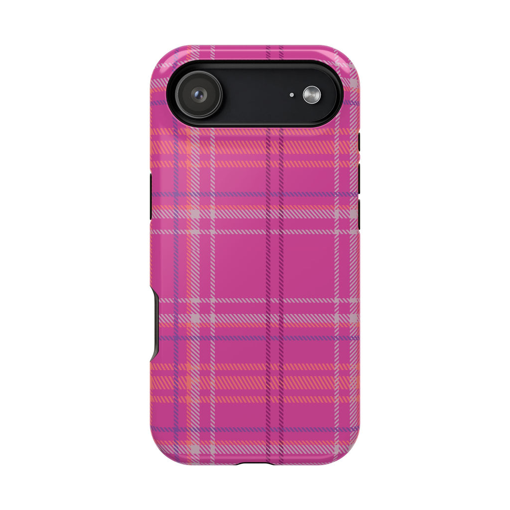 Berry Crush Plaid Magnetic Phone Case