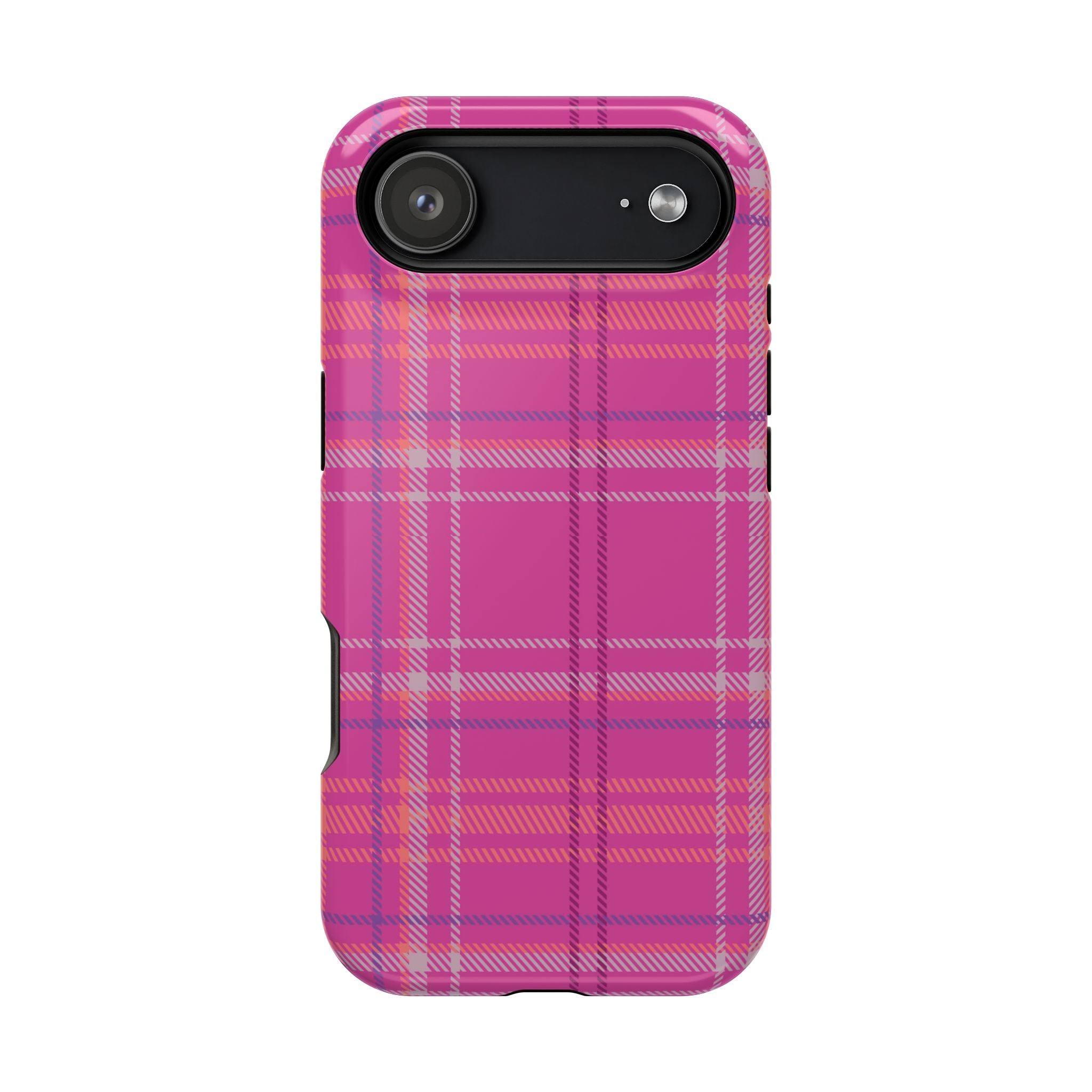 Berry Crush Plaid Magnetic Phone Case