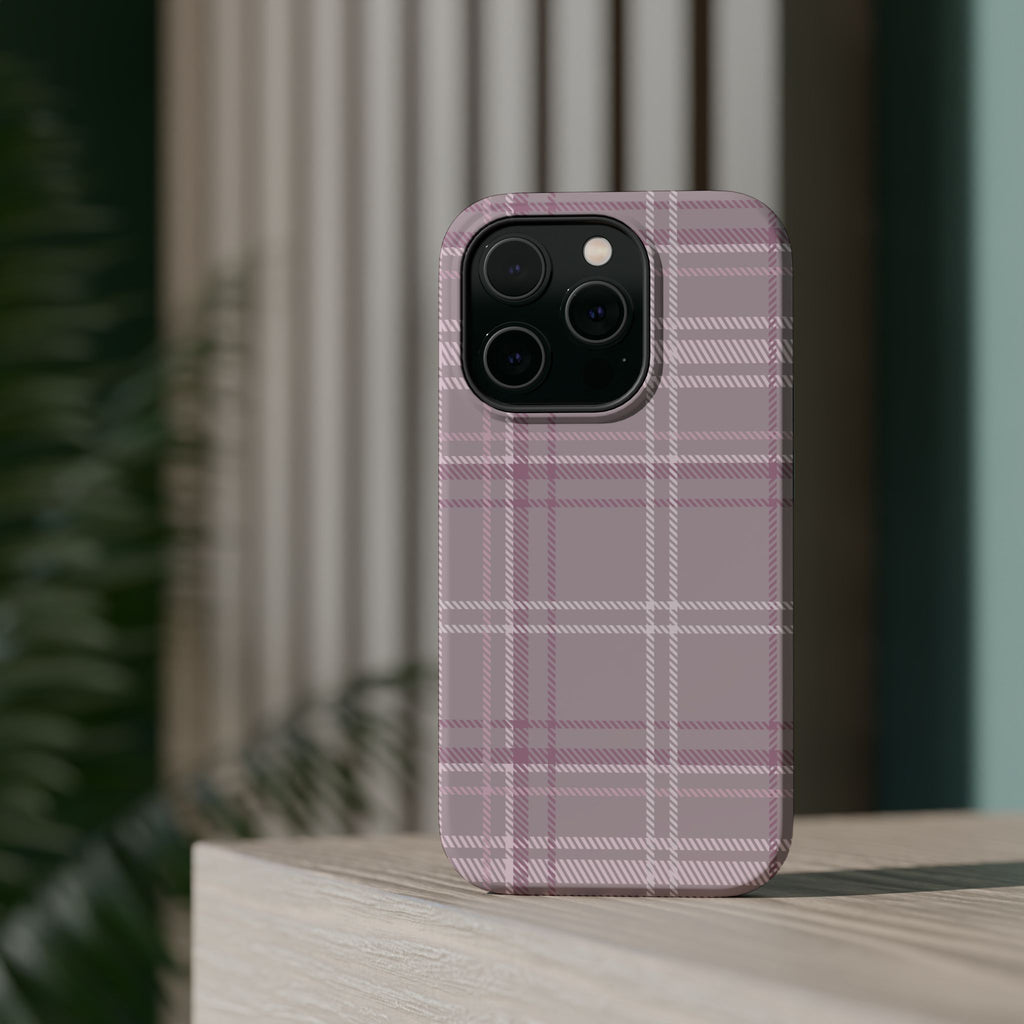 The Plaid Edit Mauve Phone Case