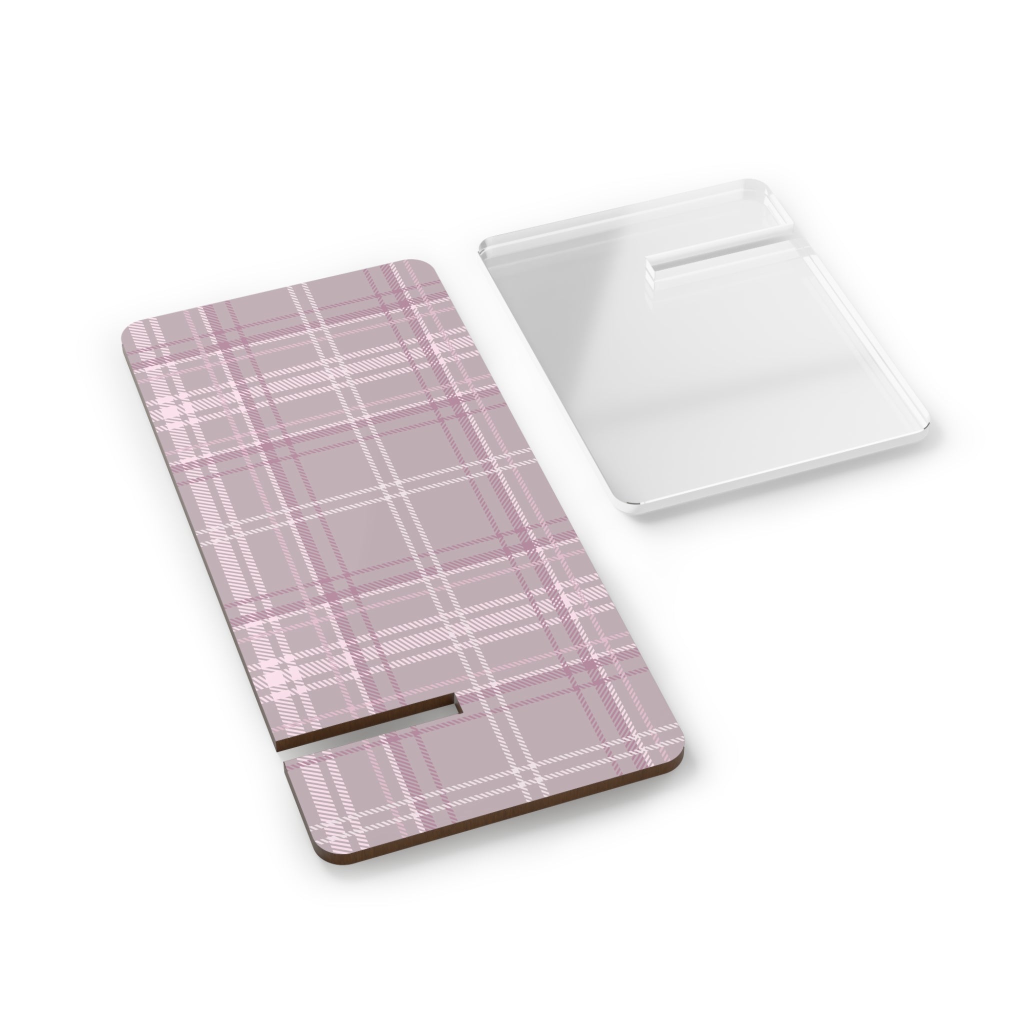The Plaid Edit Mauve Smartphone Display Stand
