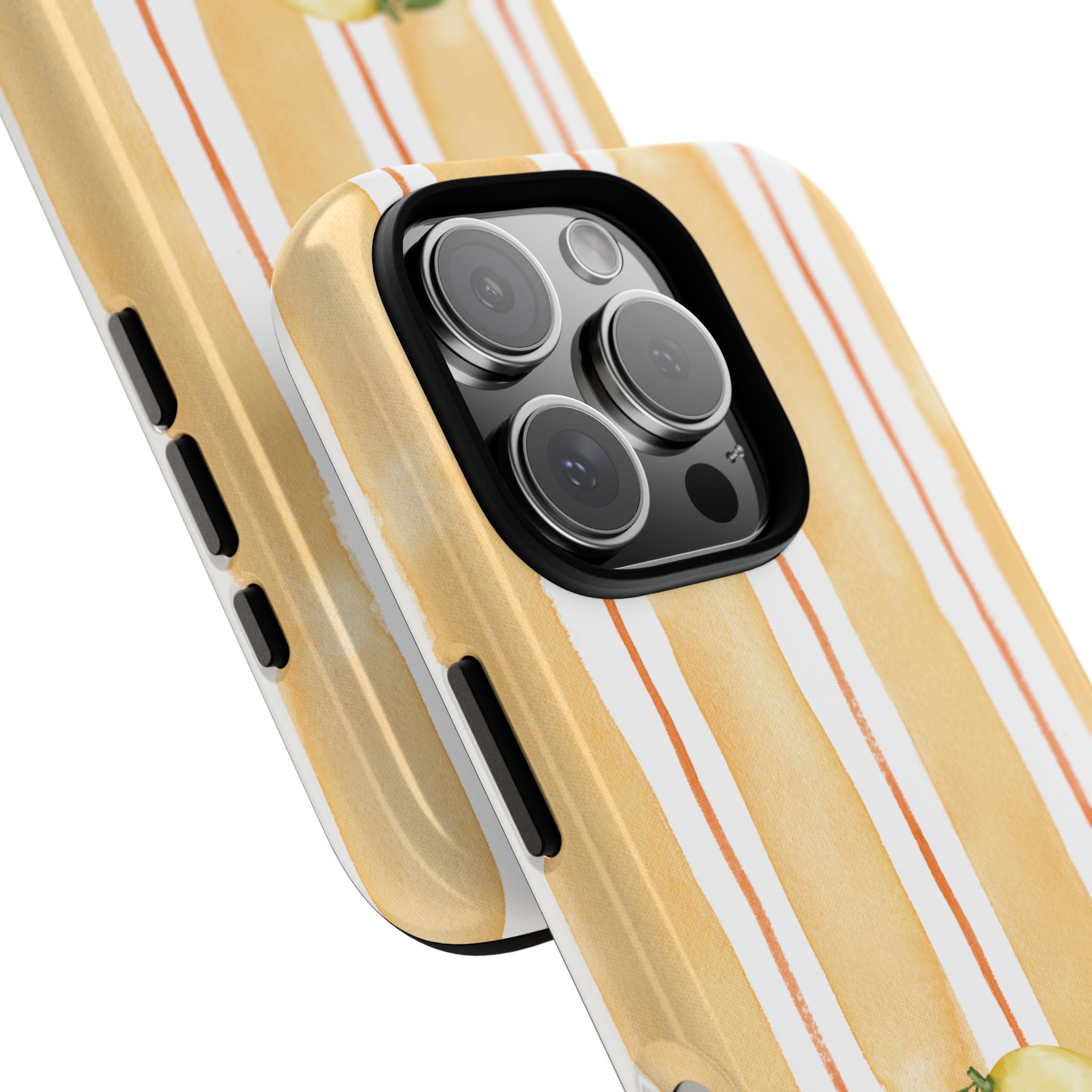 Lemon Orchard Stripes Phone Case