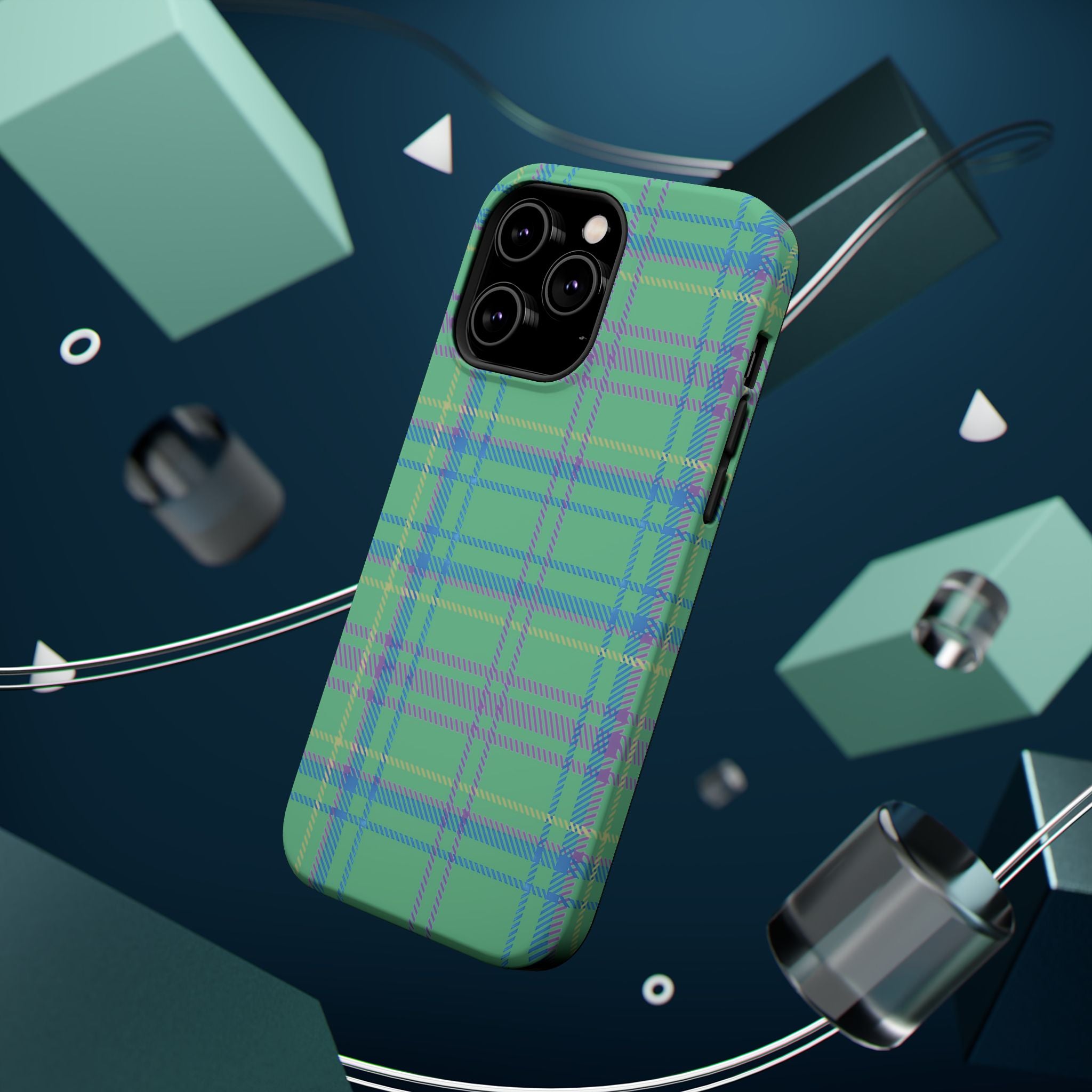 Fresh Energy Plaid Magnetic Phone Case