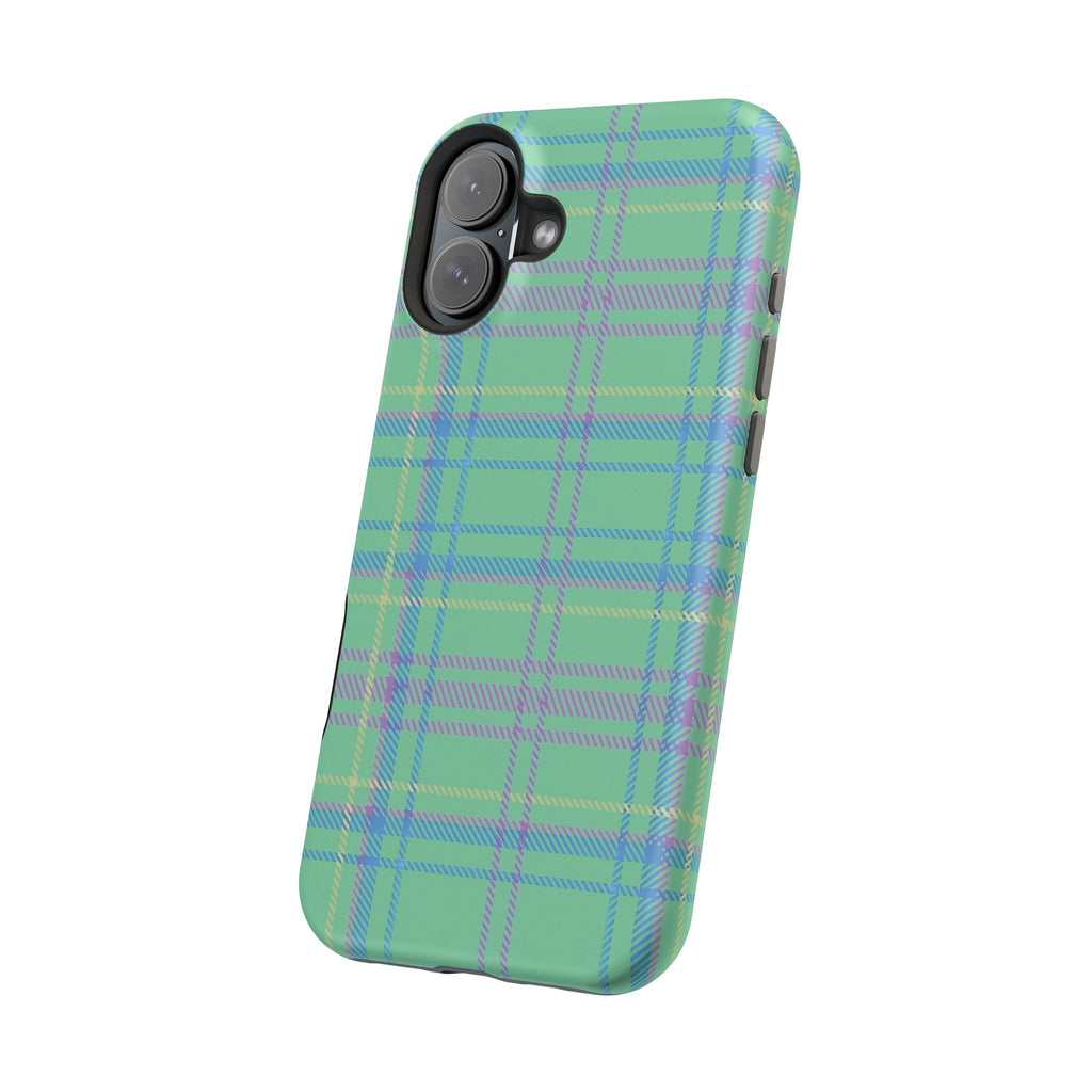 Fresh Energy Plaid Magnetic Phone Case