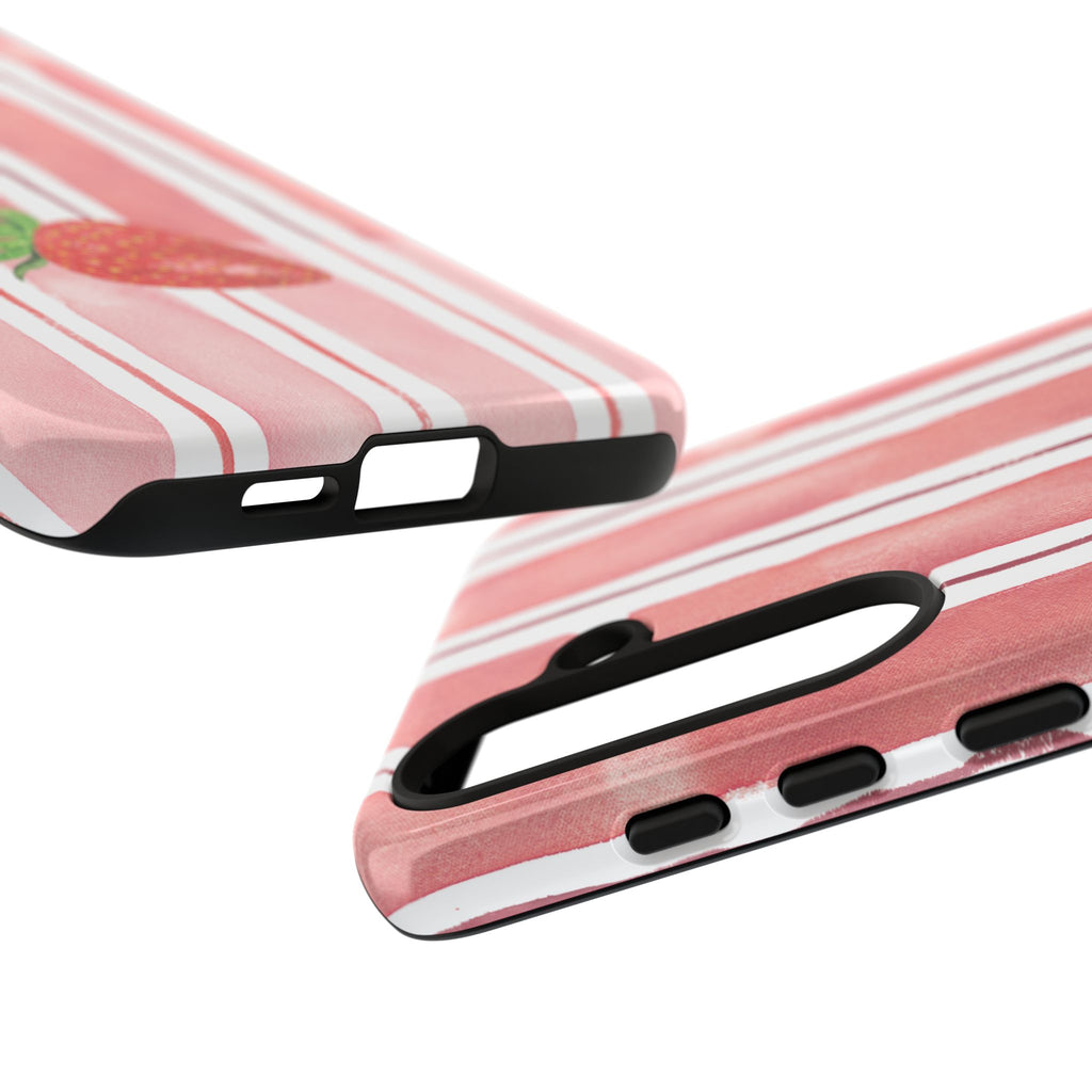 Strawberry Orchard Stripes Phone Case