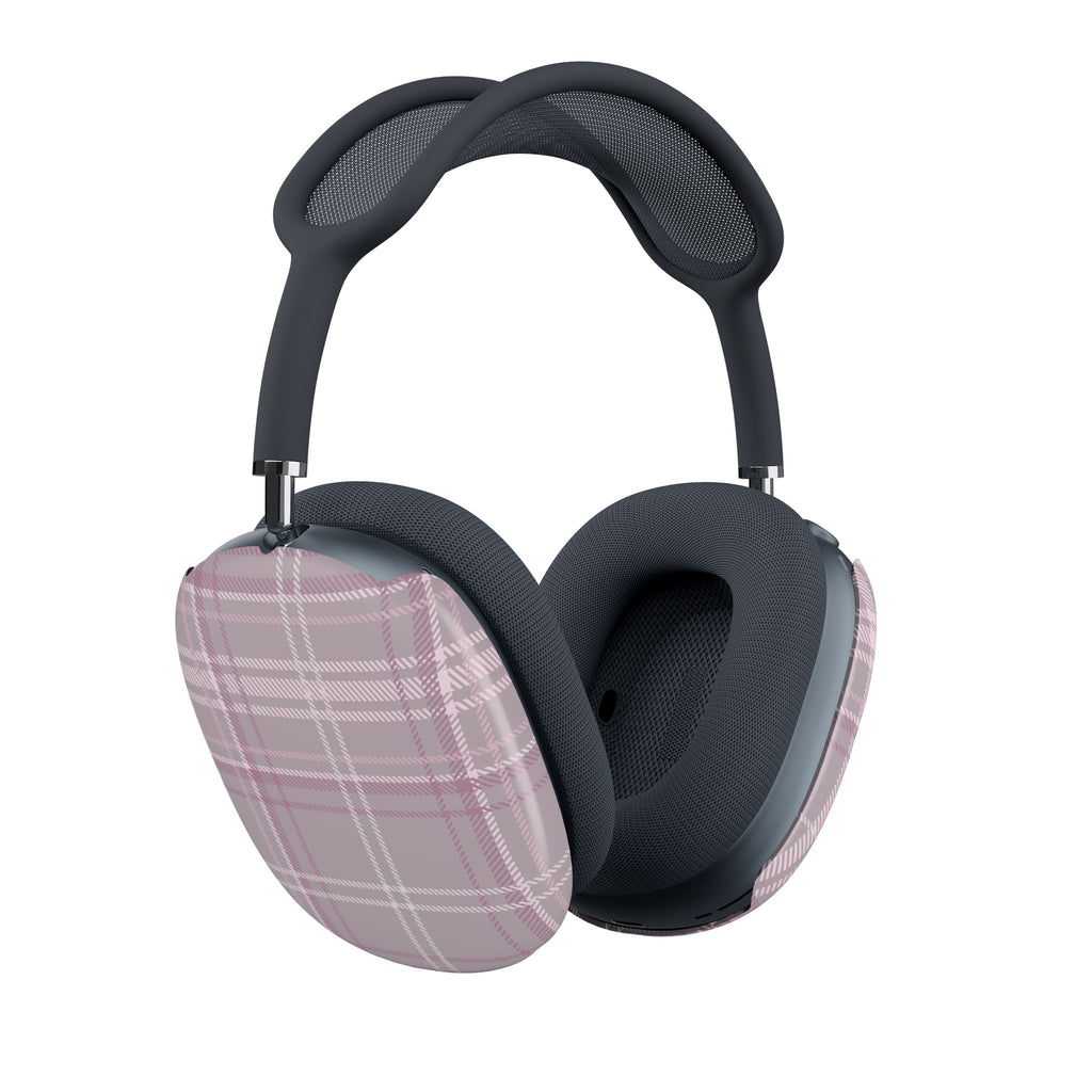 The Plaid Edit Mauve AirPods Max Shell Case