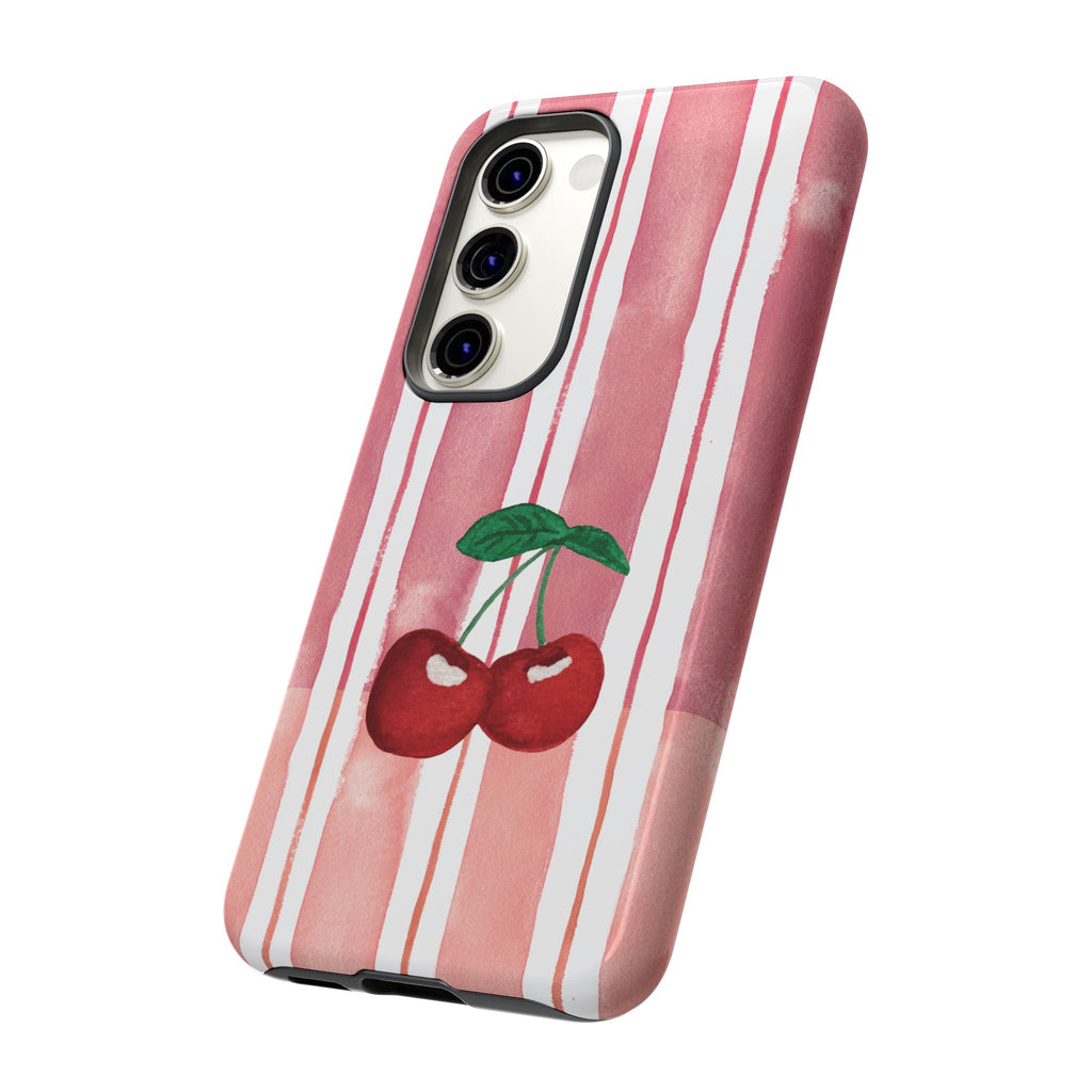 Cherry Orchard Stripes Phone Case