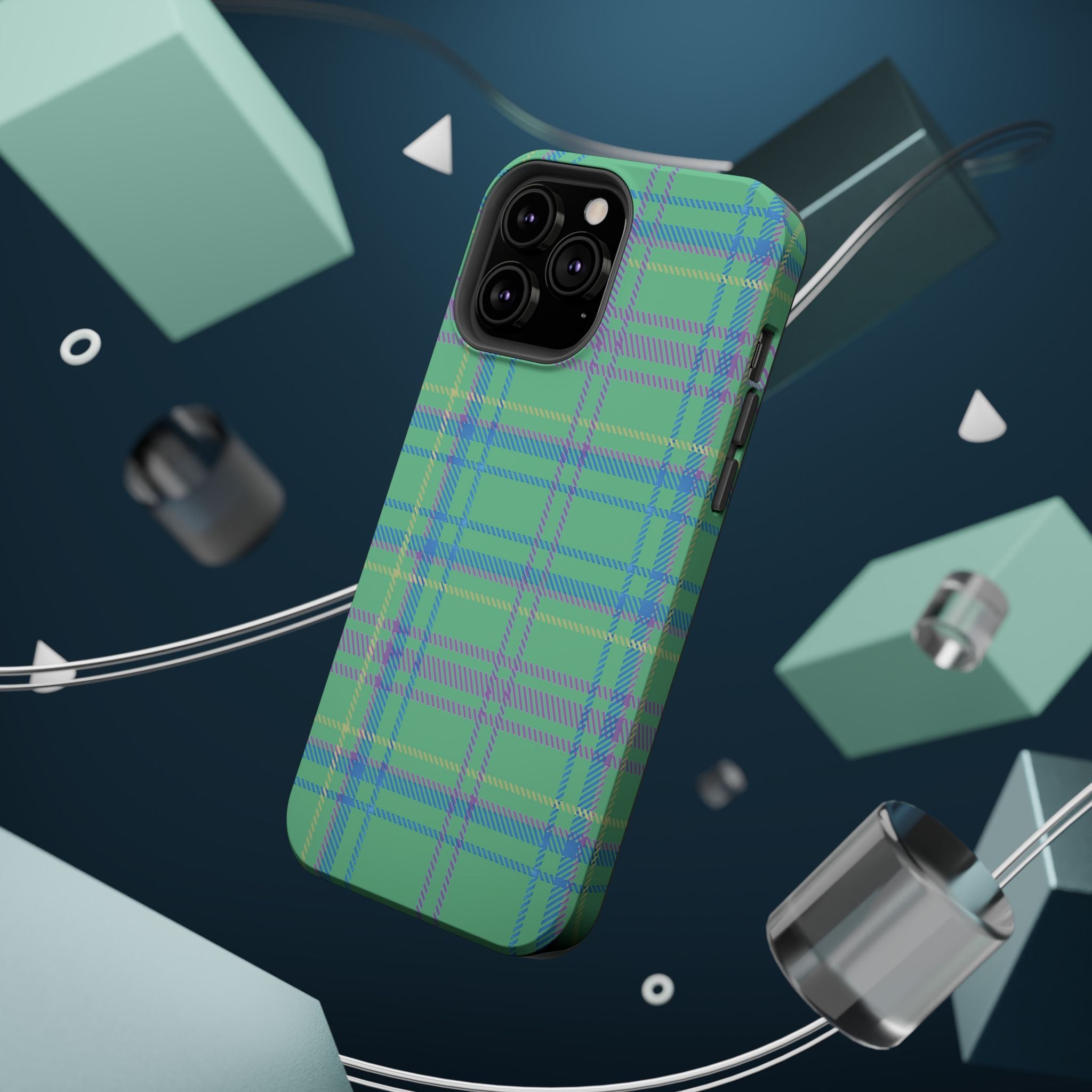 Fresh Energy Plaid Magnetic Phone Case