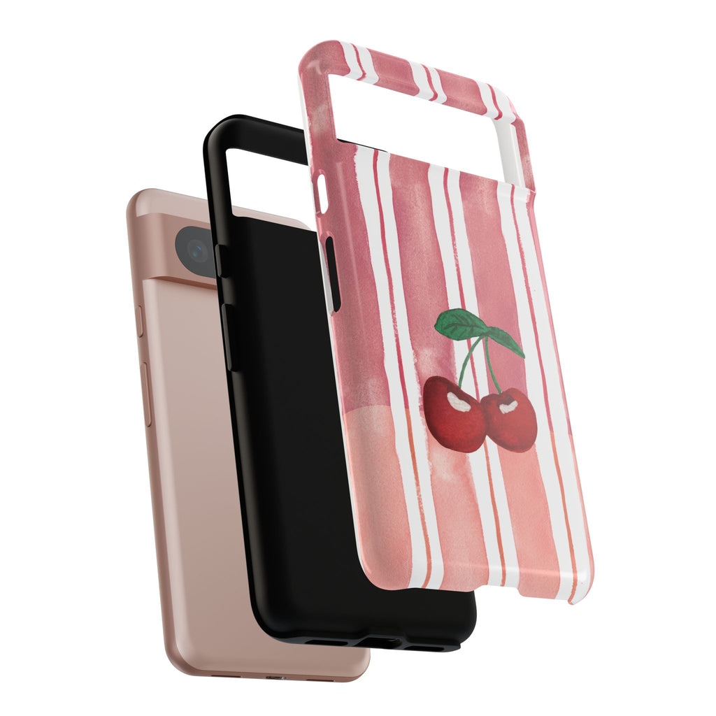Cherry Orchard Stripes Phone Case