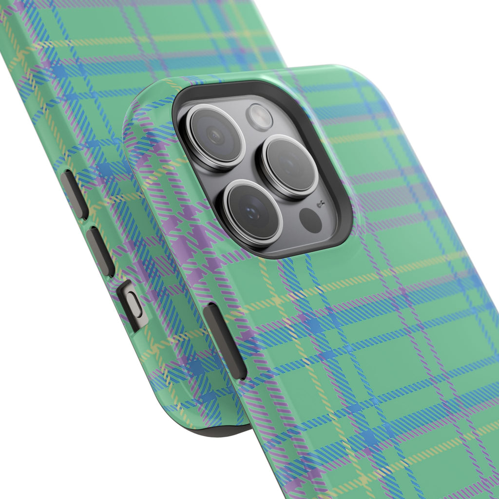 Fresh Energy Plaid Magnetic Phone Case