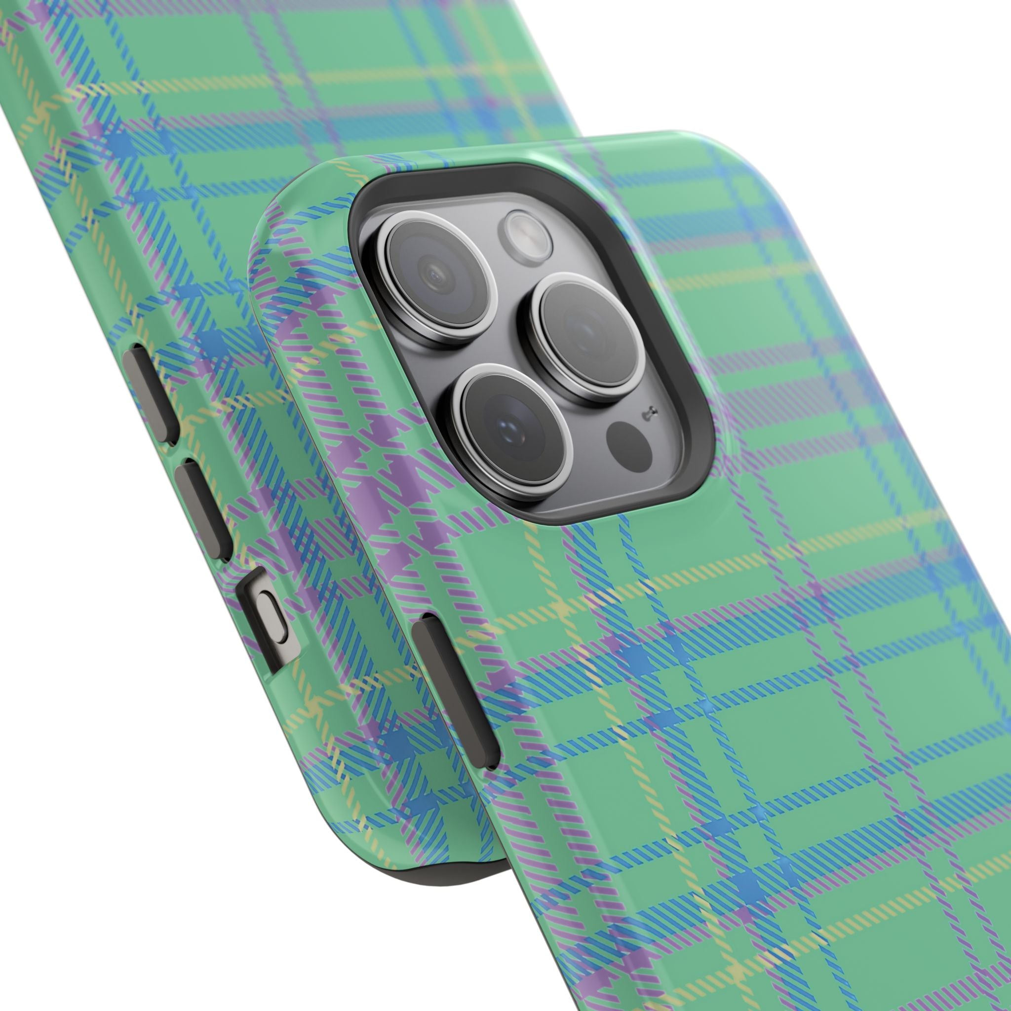 Fresh Energy Plaid Magnetic Phone Case
