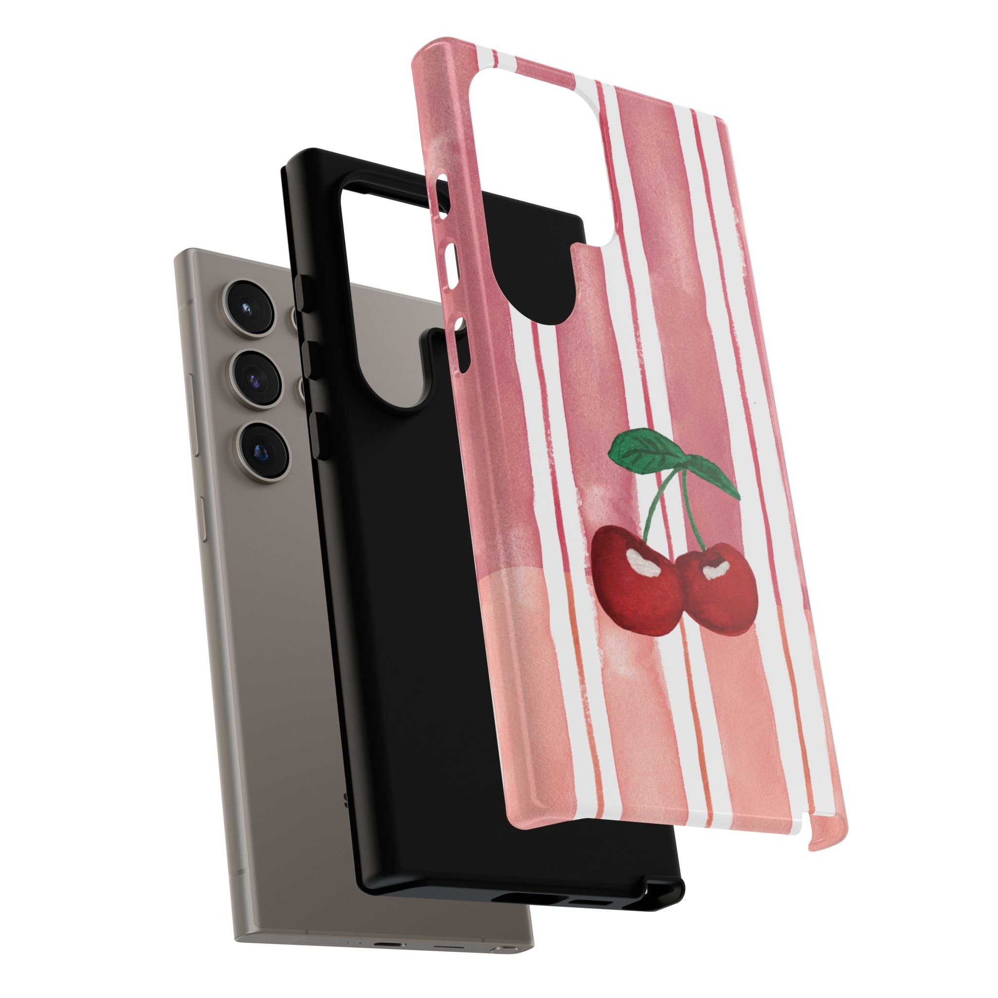 Cherry Orchard Stripes Phone Case