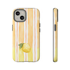 Lemon Orchard Stripes Phone Case