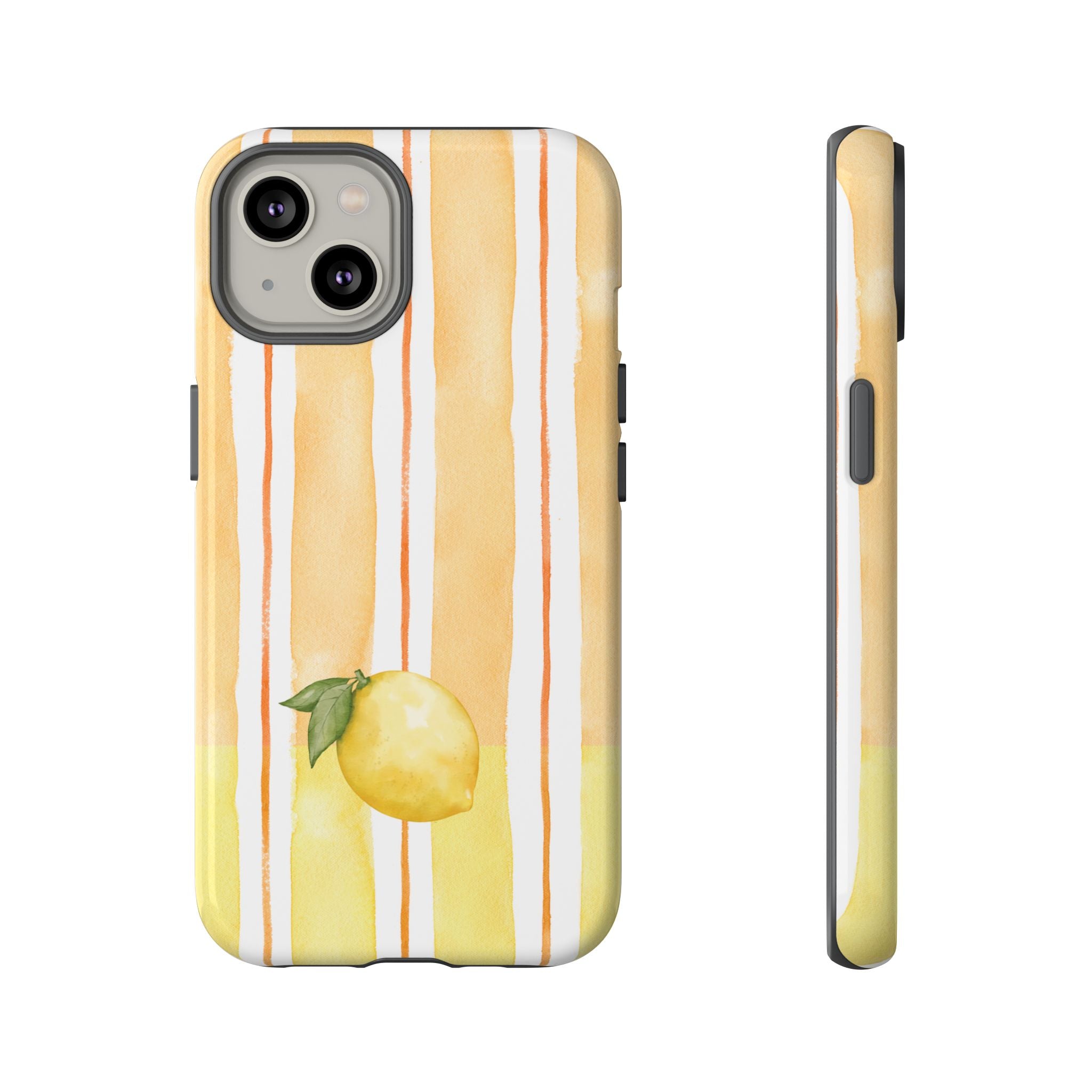 Lemon Orchard Stripes Phone Case