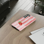 Strawberry Orchard Stripes Phone Case