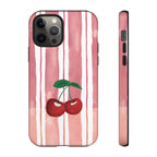 Cherry Orchard Stripes Phone Case