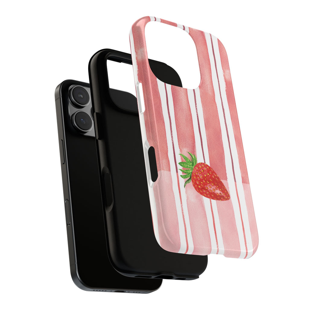 Strawberry Orchard Stripes Phone Case