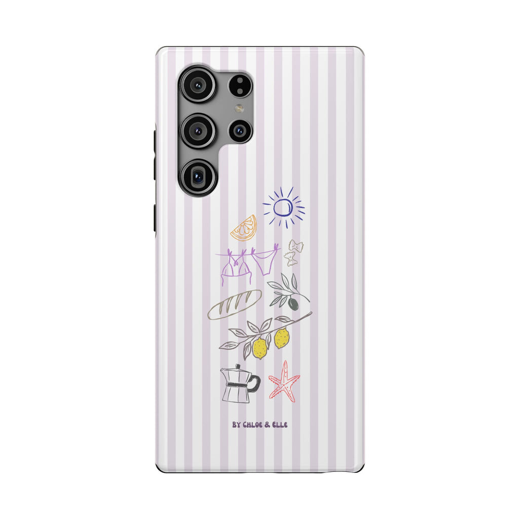 Amalfi Dreaming Petunia Phone Case