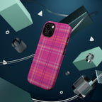 Berry Crush Plaid Magnetic Phone Case
