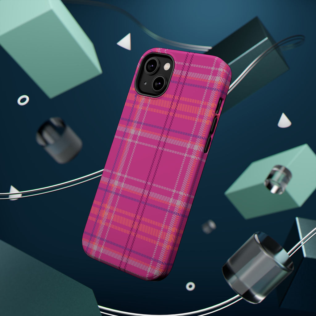 Berry Crush Plaid Magnetic Phone Case