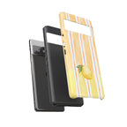 Lemon Orchard Stripes Phone Case