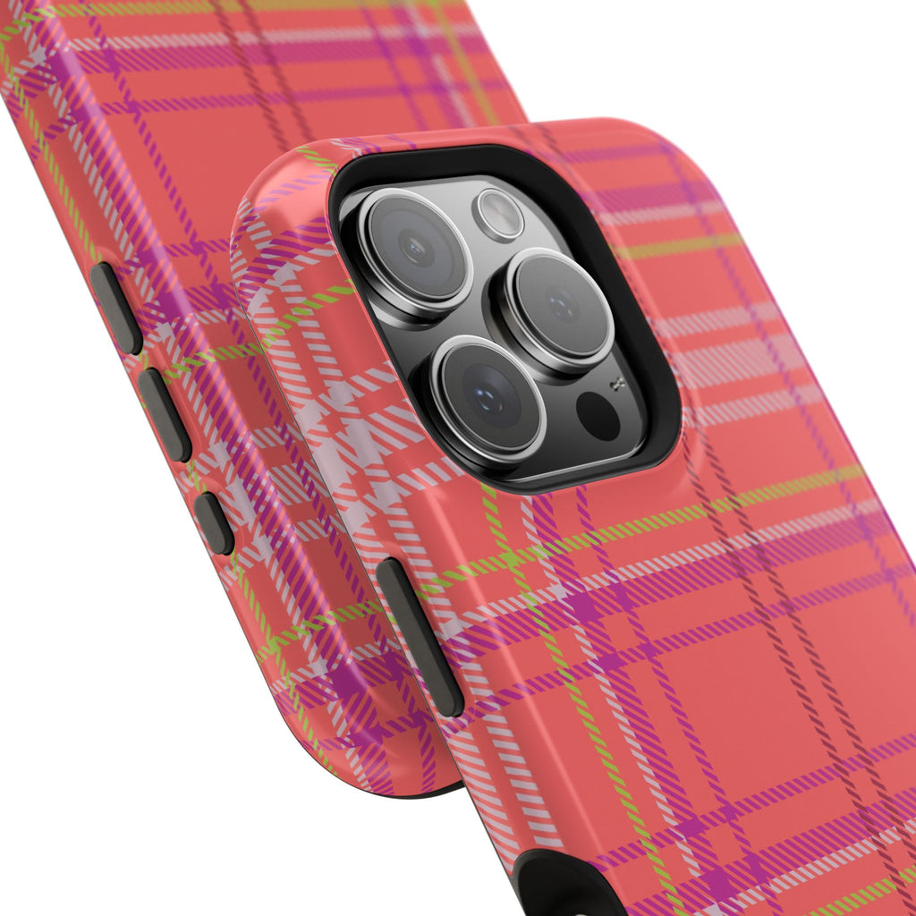 Golden Girl Plaid Magnetic Phone Case
