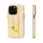 Lemon Orchard Stripes Phone Case