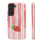 Strawberry Orchard Stripes Phone Case