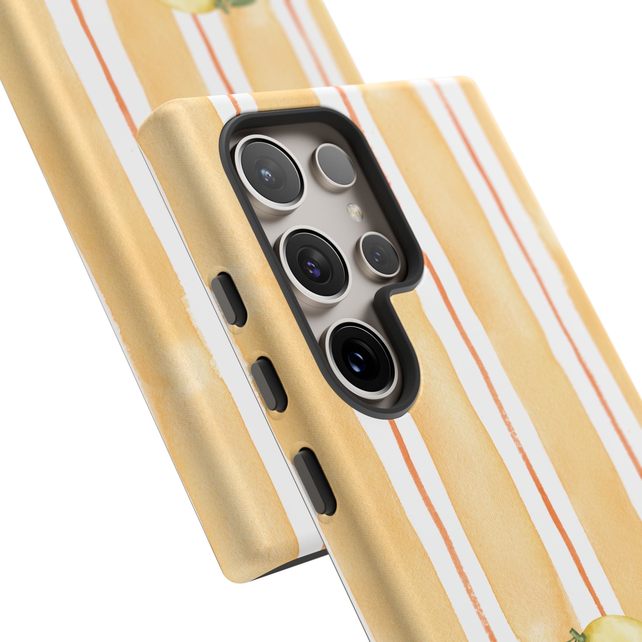 Lemon Orchard Stripes Phone Case