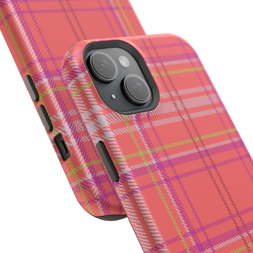 Golden Girl Plaid Magnetic Phone Case