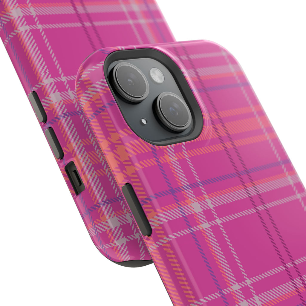 Berry Crush Plaid Magnetic Phone Case