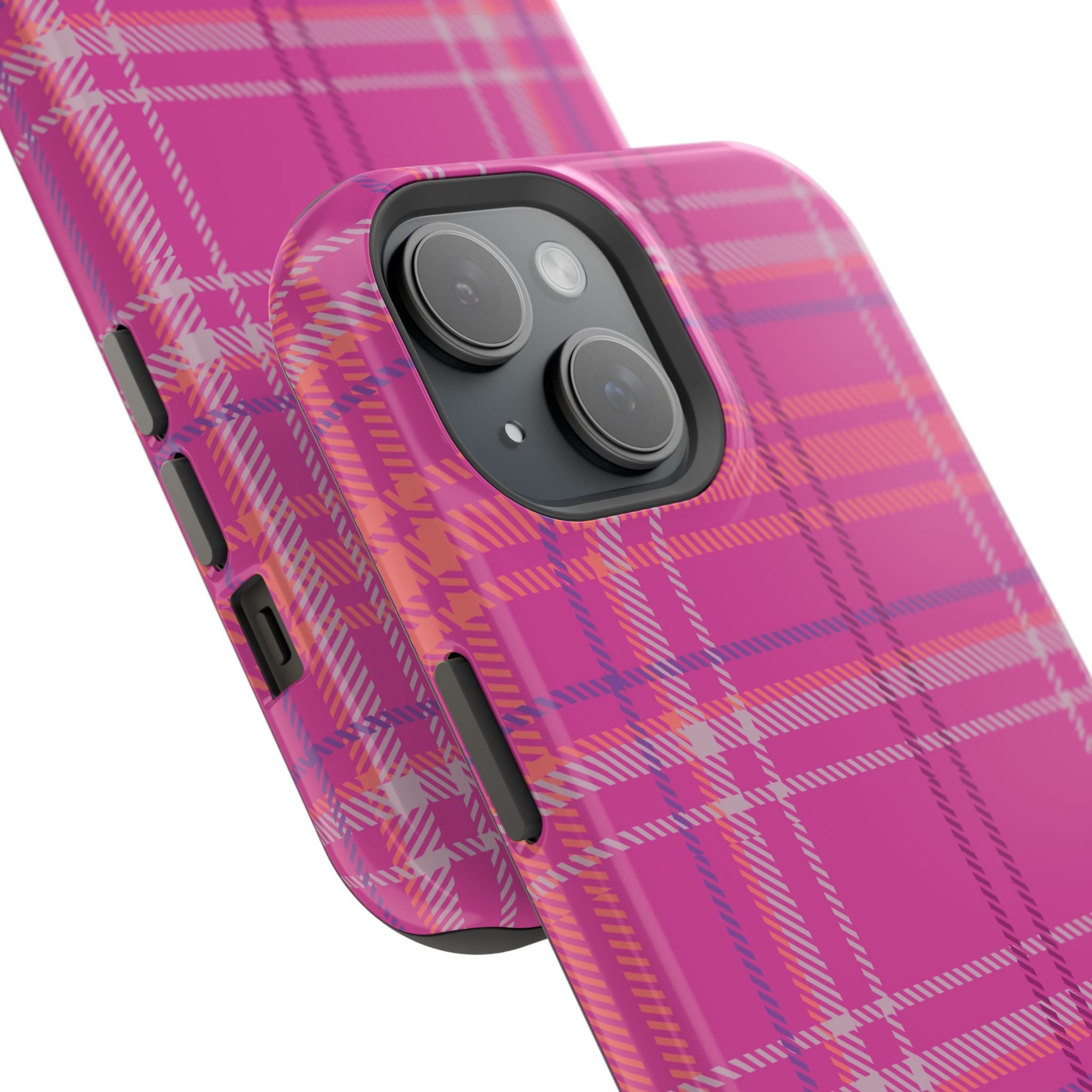 Berry Crush Plaid Magnetic Phone Case