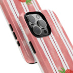 Strawberry Orchard Stripes Phone Case