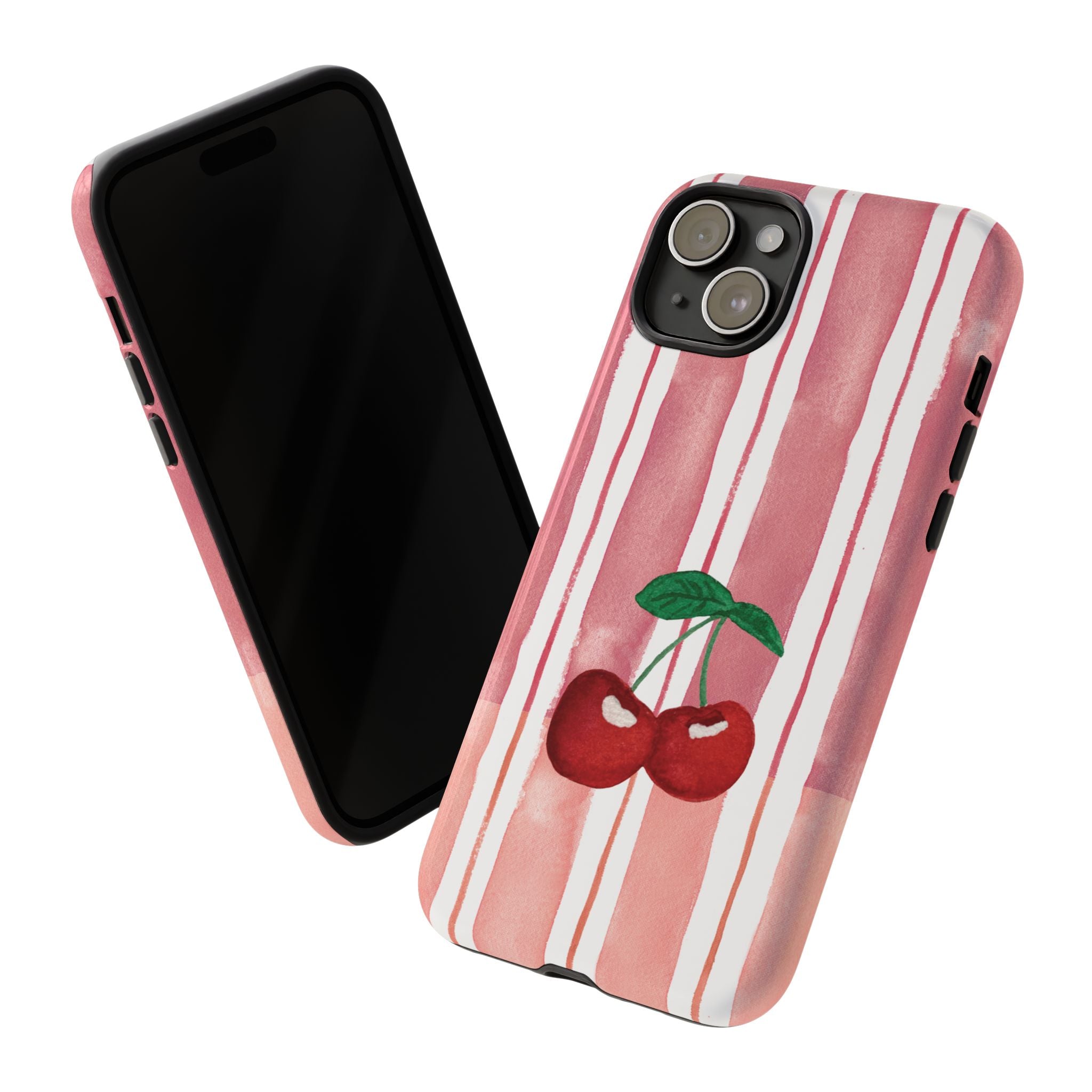 Cherry Orchard Stripes Phone Case