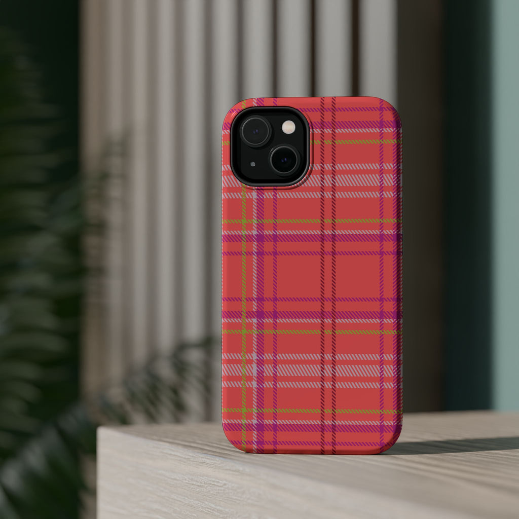 Golden Girl Plaid Magnetic Phone Case