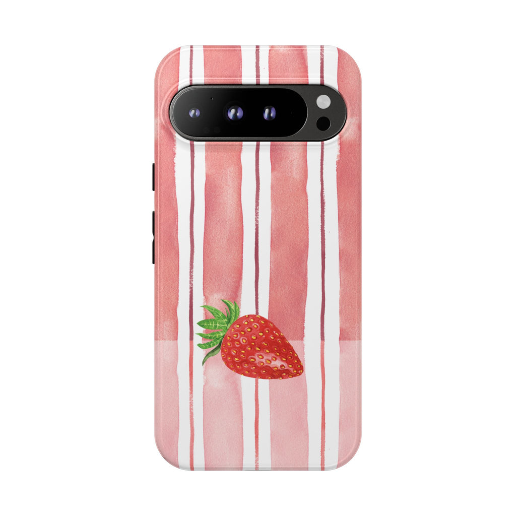 Strawberry Orchard Stripes Phone Case