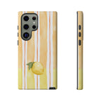 Lemon Orchard Stripes Phone Case
