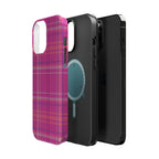 Berry Crush Plaid Magnetic Phone Case